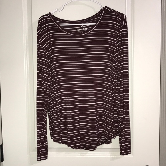 AE Soft & Sexy Striped Long Sleeve size M - Picture 1 of 2
